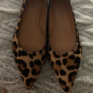Jcrew leopard flats Brand new !!!!!